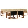 vidaXL Ensemble de canap&eacute;s d'ext&eacute;rieur 7 pc Naturel et Beige
