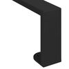 vidaXL Pieds de meuble 2 pcs Noir 311 x 40,5 x 100 mm Fer