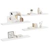 vidaXL &Eacute;tag&egrave;res murales flottantes 4 pcs blanc 120x23,5x3,8 cm MDF