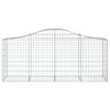 vidaXL Paniers à gabions arqués 6 pcs 200x50x80/100 cm Fer galvanisé