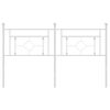 vidaXL Tête de lit métal blanc 150 cm