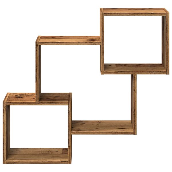vidaXL Armoire murale 78x18x71 cm vieux bois bois d'ing&eacute;nierie