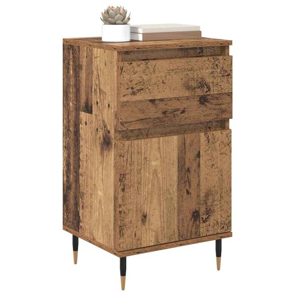 vidaXL Buffet Bois Ancien 40 x 35 x 70 cm Bois d'ing&eacute;nierie et fer