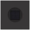 vidaXL Lumi&egrave;re de Chemin LED Solaire 2 pcs Noir Acier lamin&eacute; &agrave; froid