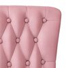 vidaXL Chaise&agrave;DossierHaut Rose 56,5 x 70 x 110 cm Velours