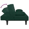 vidaXL Ensemble de canapés 2 pcs avec coussins vert foncé velours