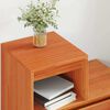 vidaXL Cabinet de chevet avec tiroir 2 pcs Cire marron 60 x 34 x 51 cm