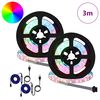 vidaXL Bande LED 2 pcs Noir et Transparent 750 mm Cuivre et plastique