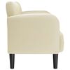 vidaXL Canap&eacute; causeuse cr&egrave;me 110 cm similicuir