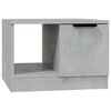 vidaXL Table basse gris b&eacute;ton 50x50x36 cm bois d'ing&eacute;nierie
