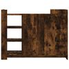 vidaXL Buffet ch&ecirc;ne fum&eacute; 100x35x75 cm bois d'ing&eacute;nierie