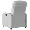 vidaXL Fauteuil de massage inclinable &eacute;lectrique gris nuage tissu