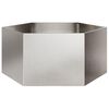 vidaXL Jardini&egrave;re hexagone 104x90x45 cm acier inoxydable