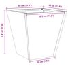 vidaXL Jardini&egrave;res 2 pcs noir 30x30x30 cm acier