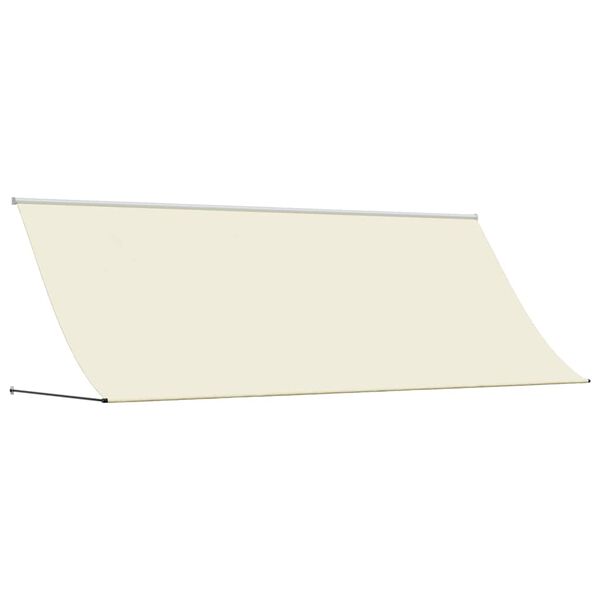 vidaXL Auvent r&eacute;tractable cr&egrave;me 350x150 m tissu et acier