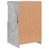 vidaXL Buffet avec lumi&egrave;res LED gris b&eacute;ton 41x37x67 cm