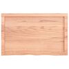 vidaXL Comptoir de salle de bain marron 80x50x(2-6) cm bois trait&eacute;