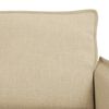 vidaXL Canap&eacute; 180cm 2 pcs Cr&egrave;me M&eacute;tал