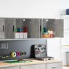 vidaXL Armoires murales de garage 2 pcs gris b&eacute;ton bois d'ing&eacute;nierie