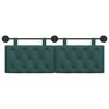 vidaXL T&ecirc;te de lit suspendue Vert fonc&eacute; 150 x 55 x 7 cm tissu