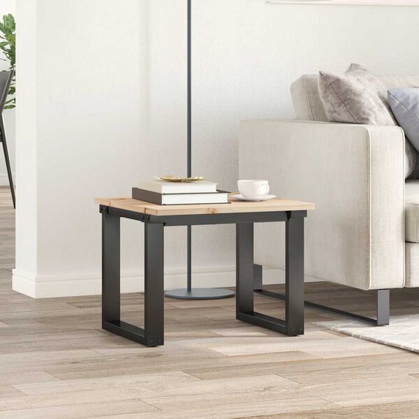 vidaXL Dessus de table 50x50x1,7 cm carr&eacute; bois de pin massif