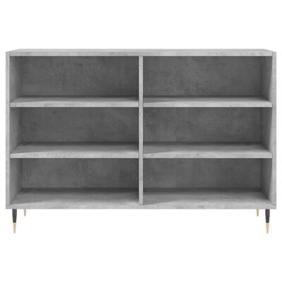 vidaXL Buffet gris béton 103,5x35x70 cm bois d'ingénierie