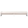 vidaXL Support de moniteur Blanc 100x24x16 cm Bois de pin solide