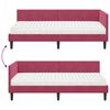 vidaXL Cadre de lit d'angle avec matelas Autre 2 pcs Vert Velours