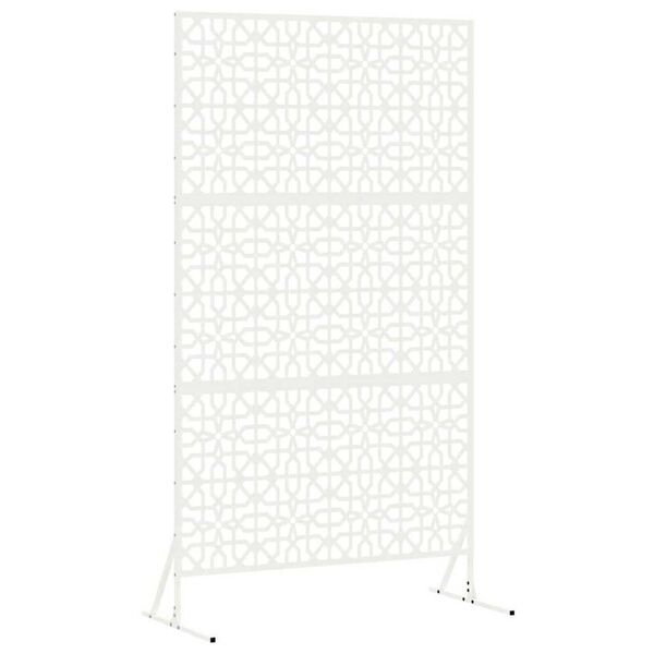 vidaXL Écran de confidentialité Blanc Acier