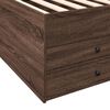 vidaXL Lit de jour avec tiroirs sans matelas ch&ecirc;ne marron 75x190 cm