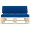 vidaXL Canap&eacute; central palette de jardin bois de pin impr&eacute;gn&eacute;