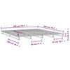 vidaXL Lit de palette 200x200 cm bois de pin massif
