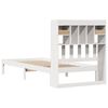 vidaXL Lit biblioth&egrave;que sans matelas blanc 75x190cm bois de pin massif