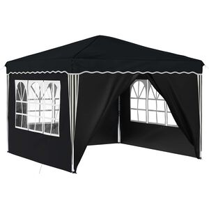 vidaXL Tente de f&ecirc;te pop-up 288 x 288 x 245 cm Anthracite Tissu Oxford