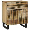 vidaXL Table de chevet Naturel 50 x 33 x 60 cm Bois d'ing&eacute;nierie