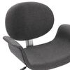 vidaXL Chaises pivotantes &agrave; manger lot de 2 gris tissu
