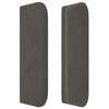 vidaXL T&ecirc;te de lit &agrave; LED Gris fonc&eacute; 203x16x78/88 cm Velours