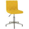 vidaXL Chaises pivotantes &agrave; manger lot de 4 jaune moutarde velours
