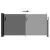 vidaXL Store lat&eacute;ral r&eacute;tractable Anthracite 100 x 500 cm