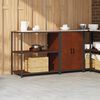vidaXL Ensemble de rangement cuisine 2 pcs Rouill&eacute; Acier patin&eacute;