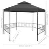 vidaXL Belv&eacute;d&egrave;re de jardin 323x275x265 cm Anthracite