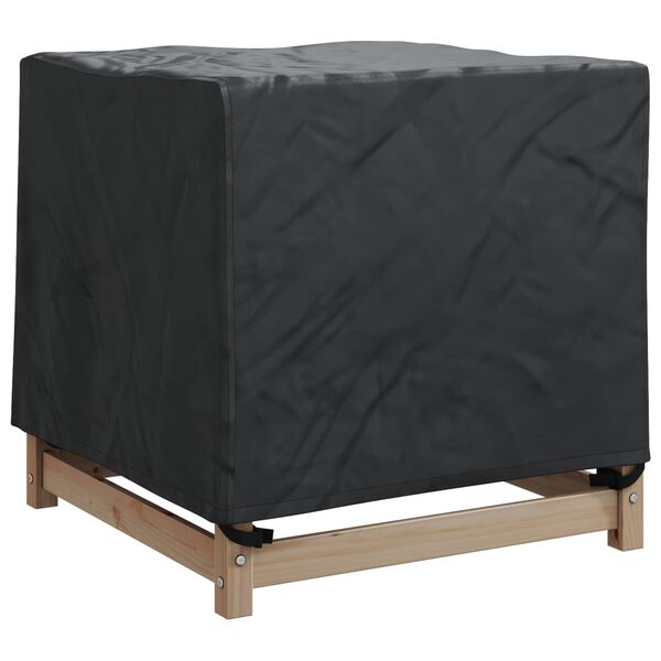 vidaXL Housse pour meubles Uni Noir 74 x 74 x 60 cm Tissu Oxford 600D