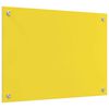 vidaXL Cr&eacute;dence de cuisine 2 pcs Jaune 70 x 50 cm verre tremp&eacute;