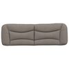 vidaXL Coussin de t&ecirc;te de lit Hvar taupe 160 cm tissu