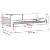 vidaXL Lit de repos sans matelas vert fonc&eacute; 90x200 cm velours