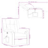 vidaXL Fauteuil de massage inclinable &eacute;lectrique Noir Tissu