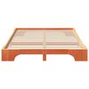 vidaXL Cadre de lit Marron 140 x 220 cm Pin massif