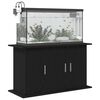 vidaXL Support d'aquarium Ch&ecirc;ne noir 101 x 41 x 58 cm Bois d'ing&eacute;nierie