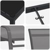 vidaXL Ensemble de salle &agrave; manger pour jardin 3 pcs Gris et Noir
