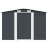 vidaXL Abri de jardin 257x298x178 cm M&eacute;tal Anthracite